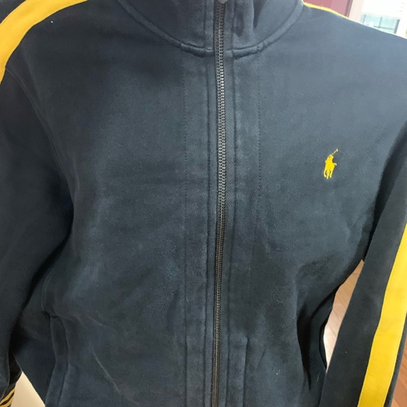 Polo Ralph Lauren Other - Polo Ralph Lauren Navy and Yellow Track Jacket